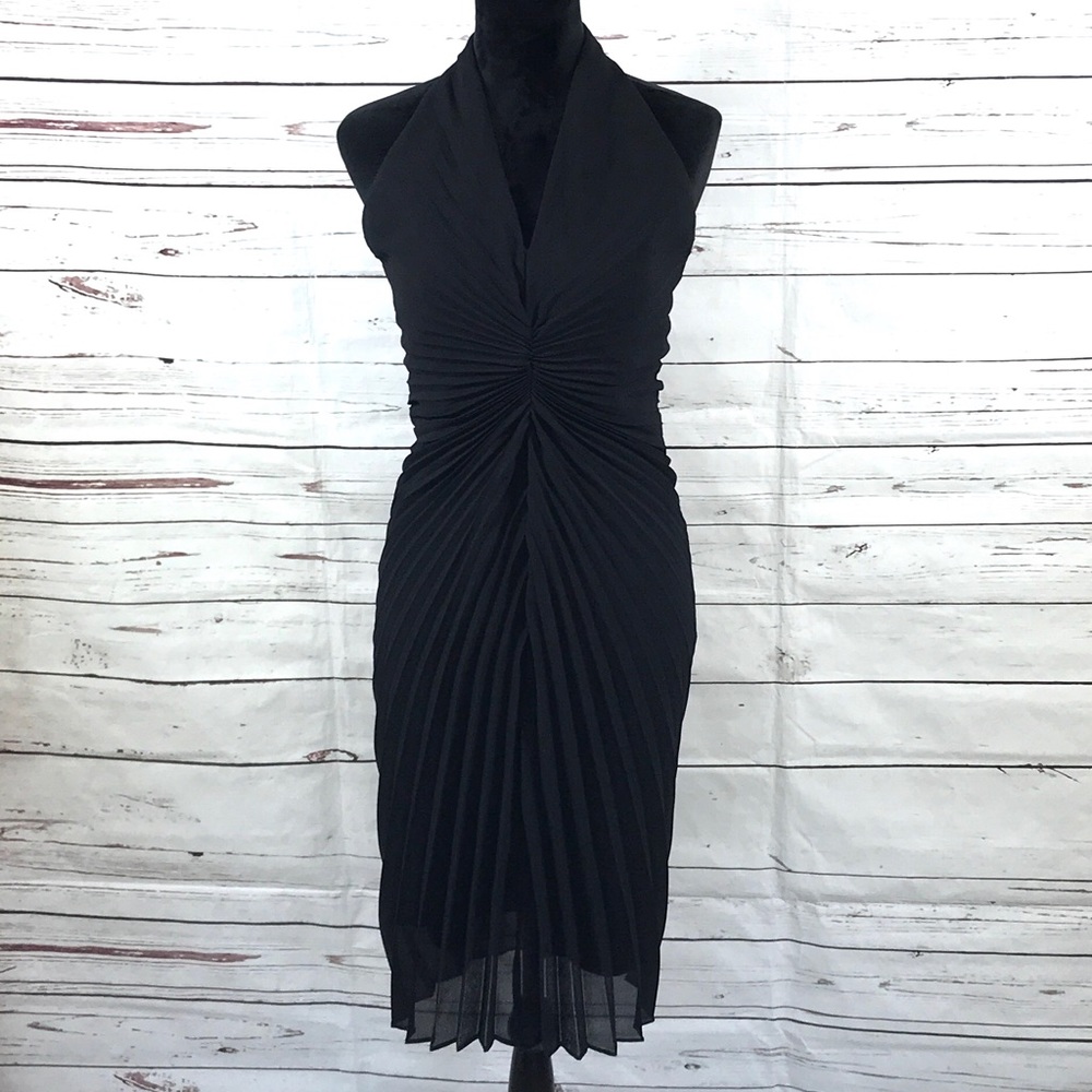 Joseph Ribkoff Halter Dress Cocktail Black Size 8